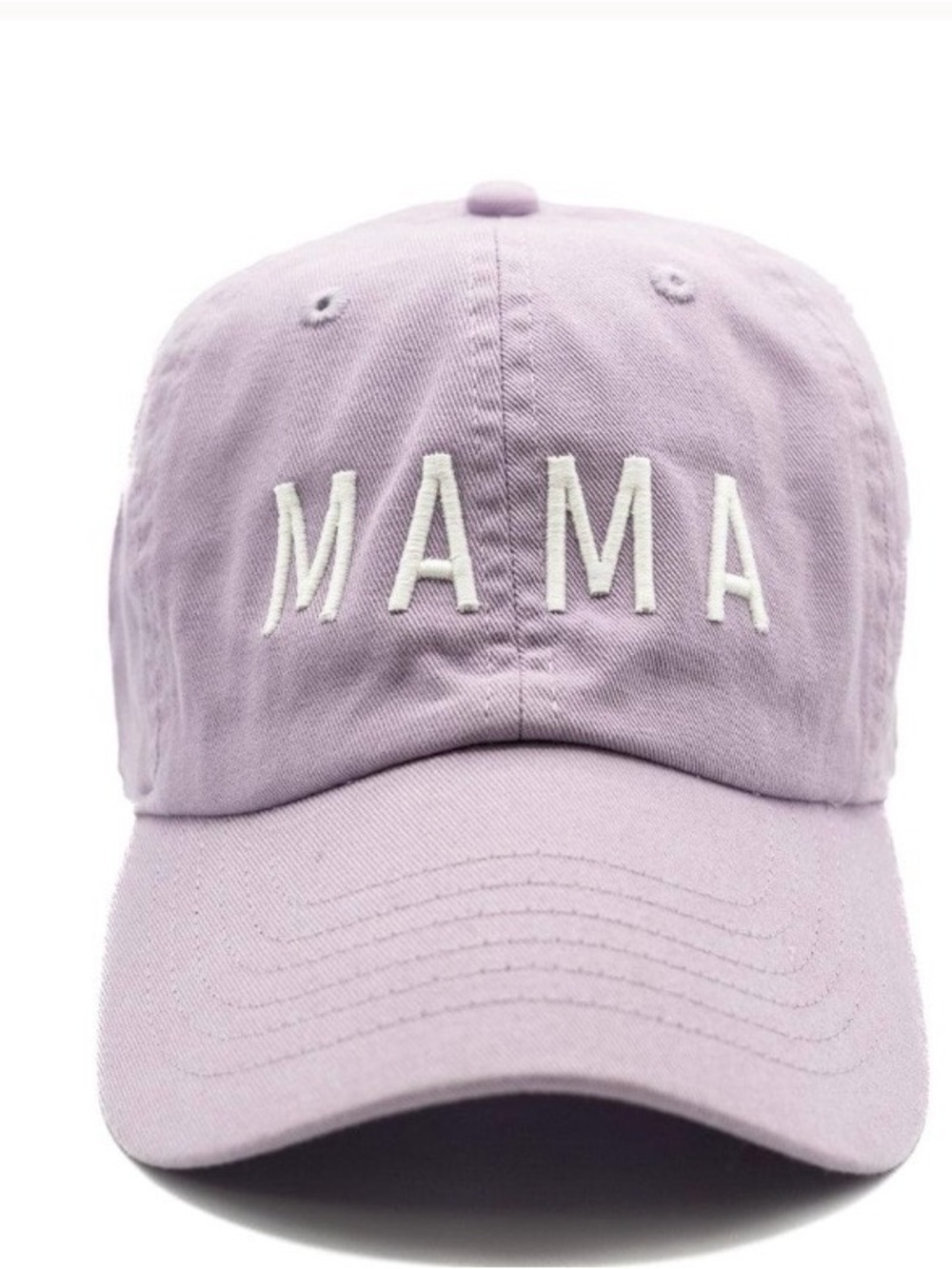 Lavender 'MAMA' Embroidered Women's Baseball Cap